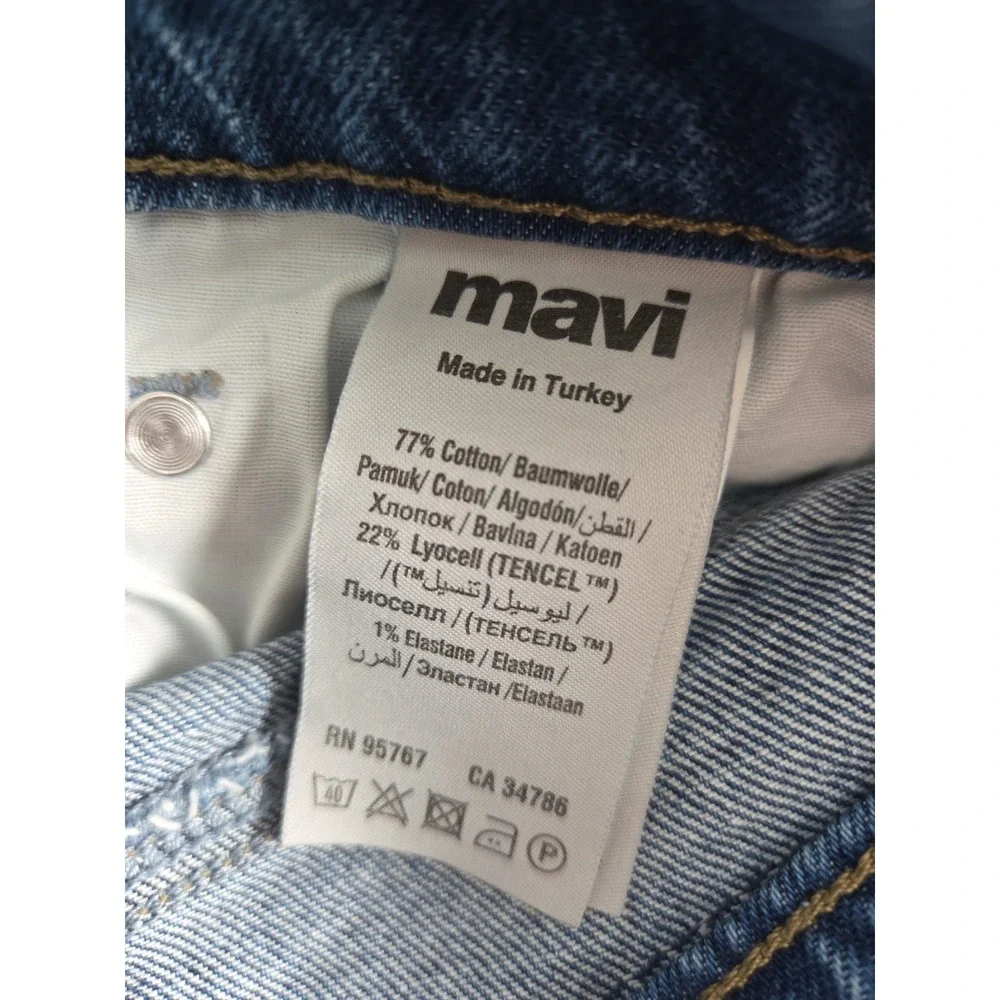 MAVI Marcel 36x32 Loose Straight Baggy Denim Jeans Classic All Blue Stretch NEW